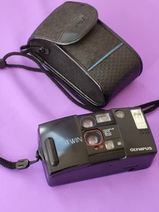 Vintage 35mm film camera Olympus AF-1 Twin Poind & Shoot Film Camera Japan - Picture 1 of 23