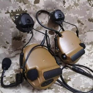 US STOCK ! Comtac-III C3 Tactical Helmet Headphones Pickup Noise Reduction Army - Picture 1 of 8