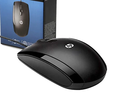 HP USB Comfortable Corded Optical Wired Mouse for Window 11 10 8 Notebook Laptop - Image 1 of 4