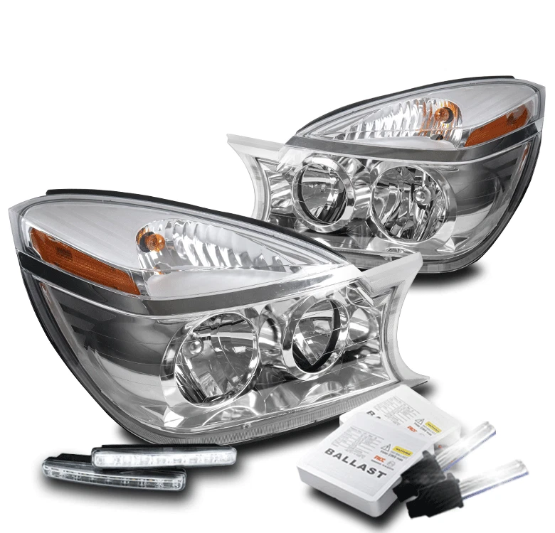 PARA 02-07 BUICK RENDEZVOUS FAROS CROMADOS FARO CON SEÑAL LED DRL + XENÓN HID Foto 1 de 4