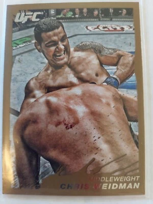 Chris Weidman #35 2011 Topps UFC Moment of Truth Gold Parallel - Image 1 of 2