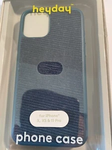 Heyday Corduroy Apple iPhone X, XS 11 Pro Case - Teal - Picture 1 of 1