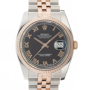 ROLEX Datejust 36 116231 Black Two-tone Warranty 2013 - Picture 1 of 24