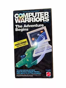 Mattel VHS Computer Warriors VHS Tape The Adventure Begins Animated 1989 Rare - Picture 1 of 8