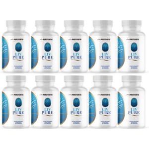 Liv Pure Capsules, Assists Digestive Enzymes & Liver Detoxification-10 Bottles - Picture 1 of 3