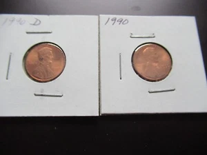 1990 P & D Lincoln Memorial Penny Cents UNC Uncirculated BU - Picture 1 of 4