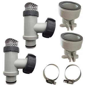 Hose Adapter B & Shut Off Valve with Gaskets & Nuts for Above Ground Pool(2Pack) - Picture 1 of 5