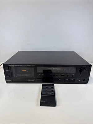 Denon DR-M30HX Stereo Cassette Deck Tested Working With Oem Remote Vintage Japan - image 1 of 4