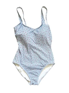Tommy Hilfiger One Piece Striped Swimsuit Womens Size 16 Navy Anchors Nautical - Picture 1 of 6