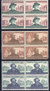 PRC_4_105. REPUBLIC. Blocks of 1951 "CINQUANT. MORTE VERDI" set. Sas 677-679.MNH - Picture 1 of 1