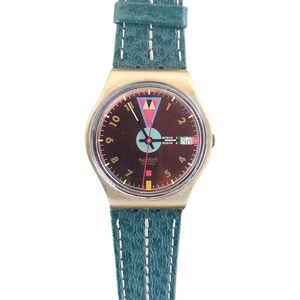 Reloj Swatch Vintage BOCA VERDE GX402 1989 Estándar Caballeros Raro Hecho en Suiza Cuarzo - Imagen 1 de 5