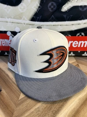 New Era App Exclusive Anaheim Mighty Ducks Alternate Chrome Suede Brim 7 1/4 - Image 1 of 4