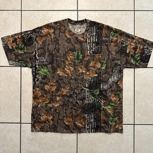 VINTAGE Jerzees Outdoors Camouflage T-Shirt Herren XL Trebark Lynch USA Jagd - Bild 1 von 11