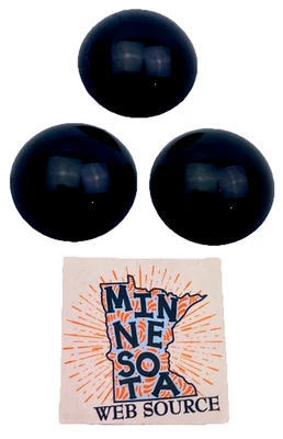 3 Knex Black Skid Plates / Eye Center Moto Bot - K'NEX Rare Replacement Parts - Image 1 of 2