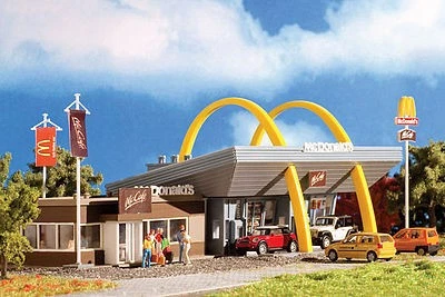 Vollmer 47766 N Scale McDonald's Restaurant w/McCafe -- Kit - Image 1 of 1