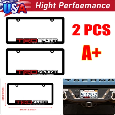 TRD-SPORT-Licencia-Placa-Marcos-Toyota-TRD-Tacoma-Tundra-4Runner-RAV4-Highlander Foto 1 de 4