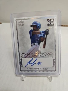 Luisangel Acuna 2020 Leaf Trinity RC Rookie Auto 2/5 Silver Refractor Mets - Picture 1 of 3