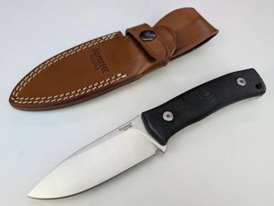 LionSteel Knife 3.75" Fixed Full Tang M390 Steel Blade Black G10 Handle M4G10 - Image 1 of 4