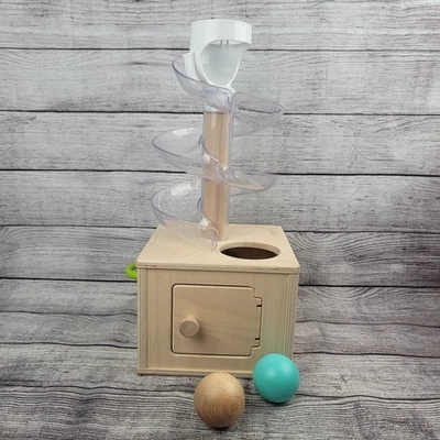 Lovevery The Babbler Slide and Seek Ball Run Drop Montessori With Balls Set - Image 1 of 4