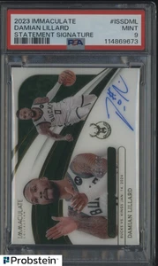 2023 Panini Immaculate Statement Signature Damian Lillard AUTO 33/49 PSA 9 MINT - Picture 1 of 2