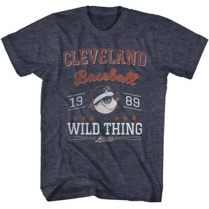 Major League - Cleveland 89 - American Classics - Heather Blue Adult Short Sleev - Picture 1 of 2