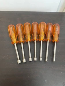 Set dadi cacciavite vintage Xcelite 7 pezzi numero 6-12 - Foto 1 di 10
