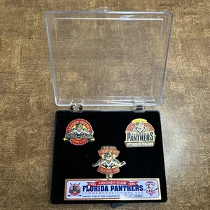 1993 Florida Panthers NHL Hockey Club Commemorative Pin Set Push Pinback Limited - Picture 1 of 17