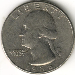 USA - 1986D - Heraldic Eagle Washington ¼ $ - Picture 1 of 1