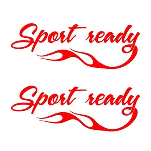 Sport Ready Fancy Flame Car Bike Van Truck Boat Vinyl Graphic NEO00641 - Picture 1 of 2