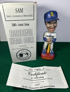 Camiseta blanca 1992 SAM Ken Griffey Jr MLB Bobblehead Seattle Mariners (Bat Broke) - Imagen 1 de 7