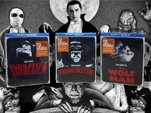 Frankenstein, Dracula, & Wolf Man (Blu-Rays, 2014) New Factory Sealed! - Bild 1 von 9