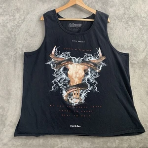 Civil Regime Shirt Mens XXL Echoes Of Rebellion Tank Top Crash And Burn Skull - Picture 1 of 8