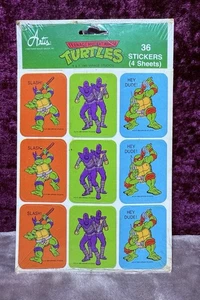Rare Sealed New Old Stock! TEENAGE MUTANT NINJA TURTLES Stickers from 1989 - Picture 1 of 2