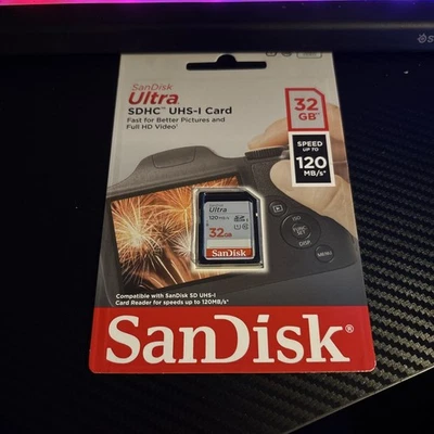 SanDisk Ultra SDHC UHS-I 32GB Memory Card - Black (SDSDUN4-032G-GN6IN) - Image 1 of 2
