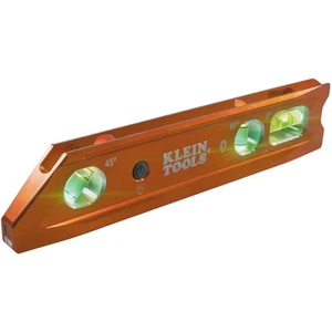 Durable 9-Inch Lighted Level - Water and Impact Resistant with Magnetic Grip - Picture 1 of 12