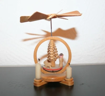 Erzgebirge Weihnachtspyramide, Vintage Mini Pyramide, DDR - Bild 1 von 3