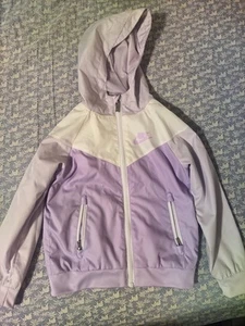 Nike Jacket Girls 4(XS)  3-4 Yes OldLight Weight Wind Breaker Full Zip   - Picture 1 of 8