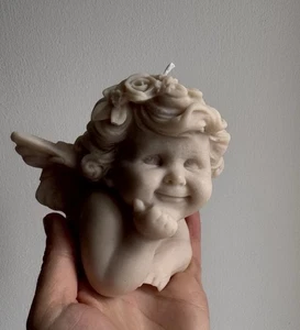 Large Cherub Candle - Picture 1 of 6
