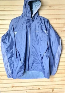 Giacca a vento Patagonia idrorepellente full zip color block con cappuccio donna L - Foto 1 di 17