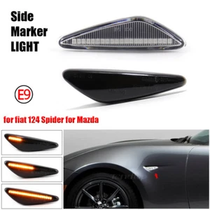 Sequential LED Side Marker Turn Signal Lights For Mazda MX-5 RX-8 Fiat Nissan - Imagen 1 de 13