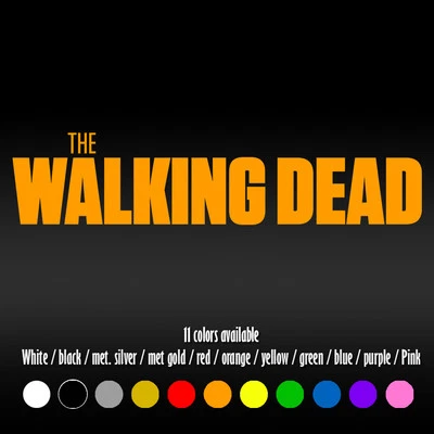 8" The Walking Dead Zombie Undead Diecut Bumper Car Window Vinyl Decal sticker - Image 1 of 4