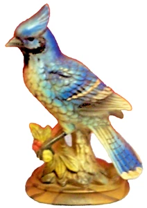Vintage Napcoware Porzellan Blauer Eichelhäher Vogel Hergestellt in Japan 6 1/8"T keine Chips oder Risse - Bild 1 von 5