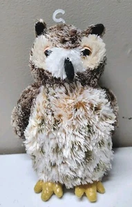 Aurora Mini Flopsie Osmond Great Horned Owl 8" Plush Beanbag Toy - Picture 1 of 10