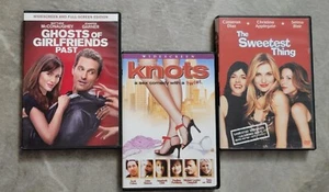 3 Dvd Lot The Sweetest Thing, Knots, Ghosts Of Girlfriends Past Sex Comedy Used - Picture 1 of 10