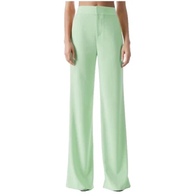 ALICE OLIVIA Deanna Wide Leg Hight Wasted Seafoam Green Trousers Pants Size 2 - Image 1 of 4