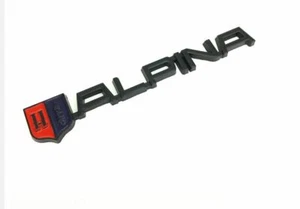 Zinklegierung Schwarz ALPINA Emblem; Abzeichen Seite Logo; Karosserie Aufkleber - Bild 1 von 2