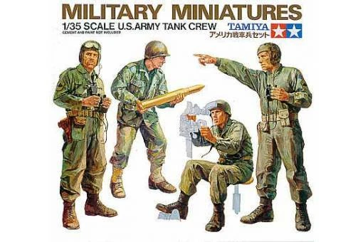  TAMIYA MILITARY MINIATURES 1:35 KIT SOLDATI US CARRISTI U.S. TANK CREW    35004 - Immagine 1 di 1