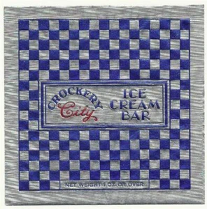 3 Vintage Labels Crockery City Ice Ceam Bar Wrappers East Liverpool, Ohio - Picture 1 of 1