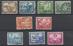 Germany Stamps 1933 Welfare Fund Wagner's Operas Set Used SG513/21 CV £400.6 - Picture 1 of 10