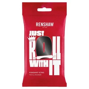 Renshaw Just Roll With It Sugar Paste - Jet Black - Picture 1 of 1